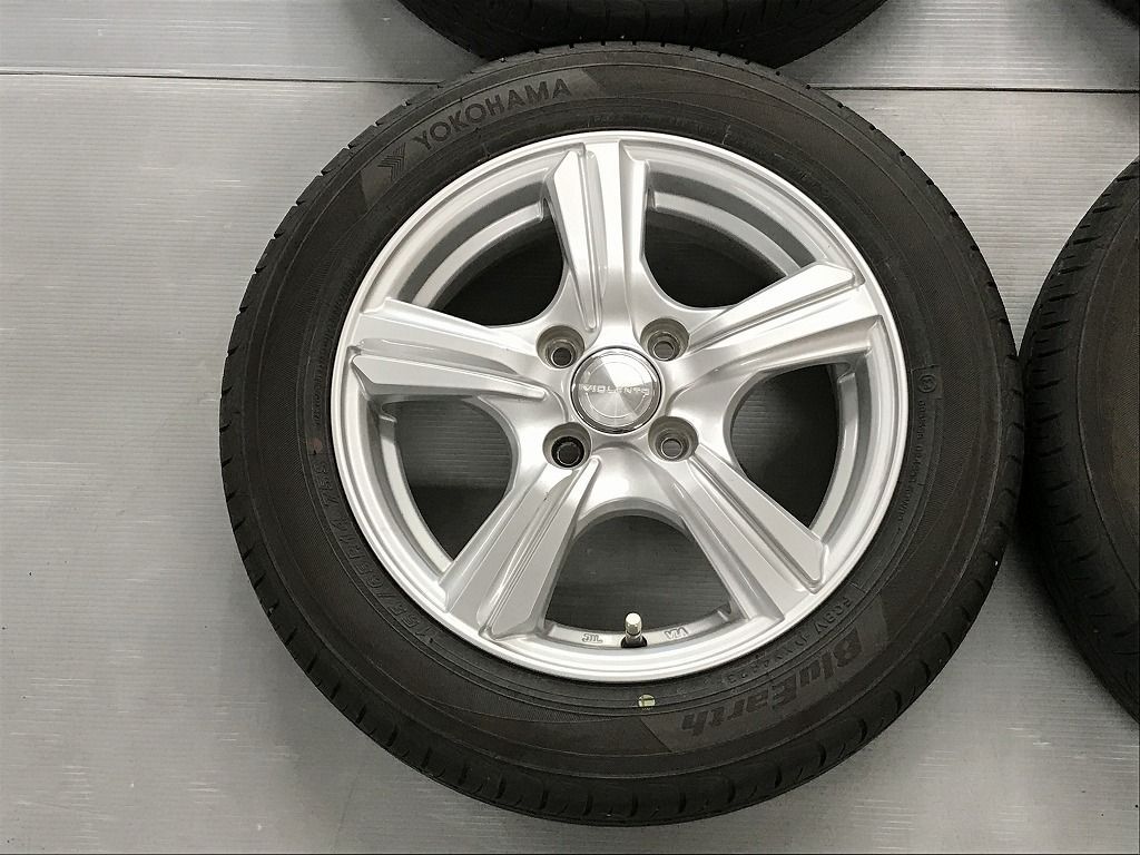 ◎すぐ使えます バリ溝 YOKOHAMA 155/65R14 小傷 14inc 4.5J +45 100