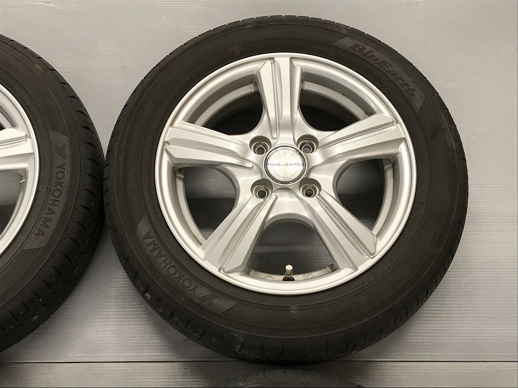 ◎すぐ使えます バリ溝 YOKOHAMA 155/65R14 小傷 14inc 4.5J +45 100