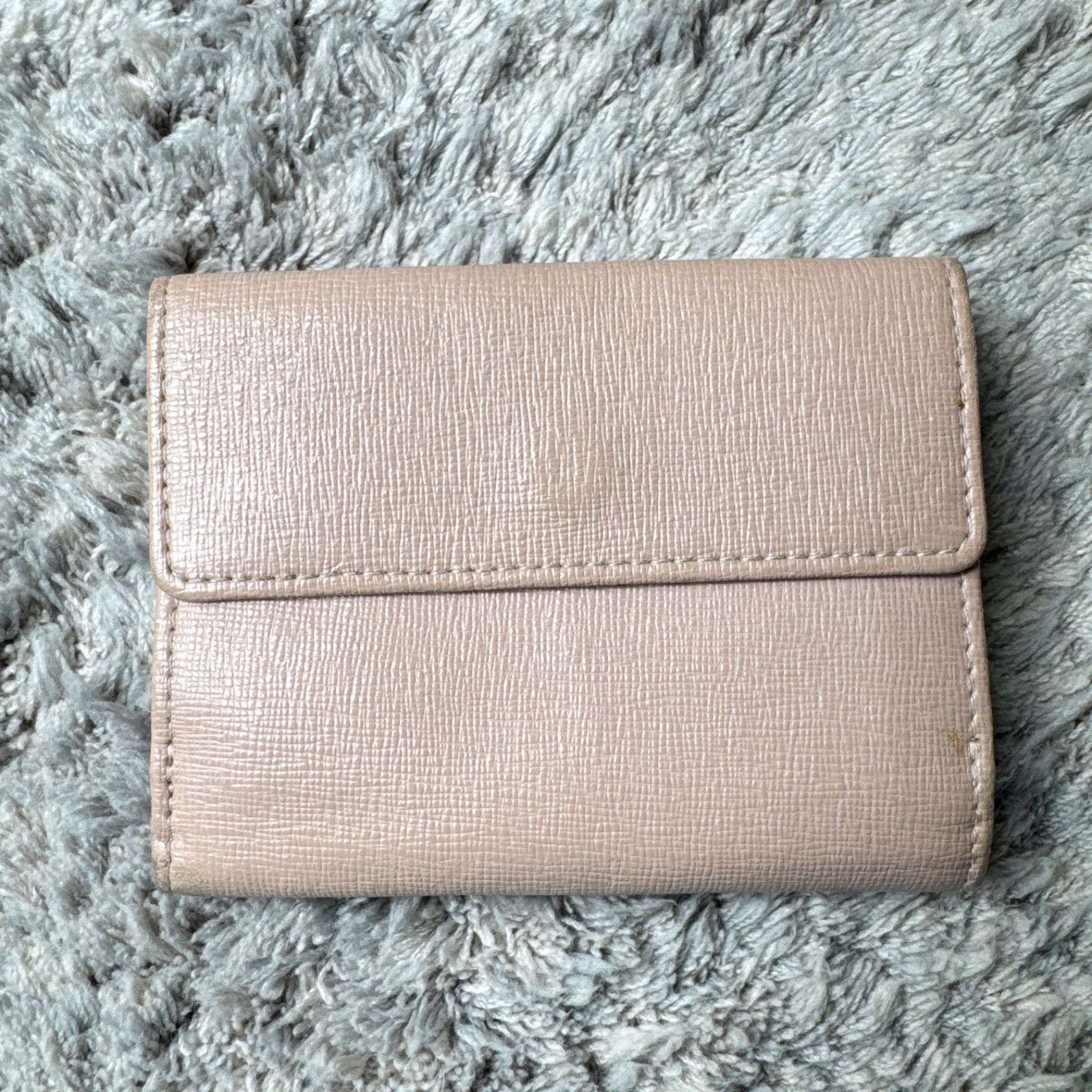 FURLA フルラ 三つ折り財布 コンパクトウォレット レザー ピンク