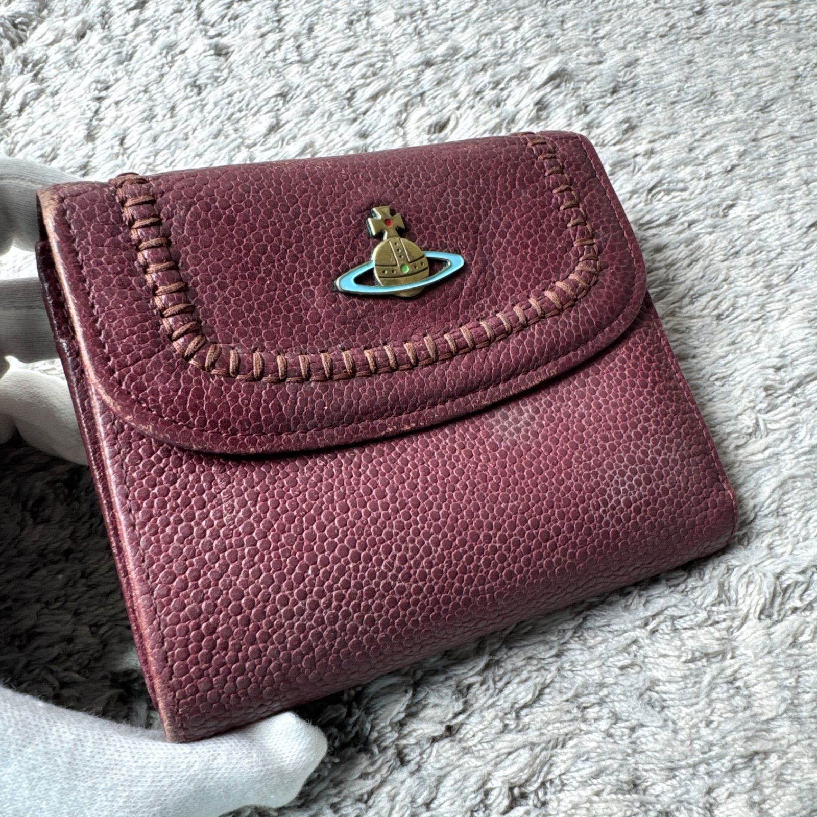 Vivienne Westwood ヴィヴィアンウエストウッド 三つ折り財布 レザー