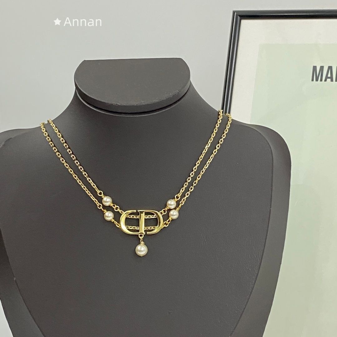 最終値下げ 美品⭐︎ディオール Diorネックレス ゴールド 最終値下げ 美品新品 CHRISTIAN DIOR クリスチャン ディオール