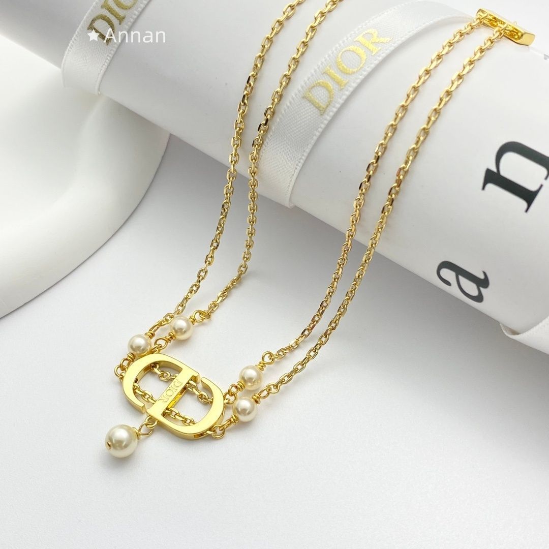 最終値下げ 美品⭐︎ディオール Diorネックレス ゴールド 最終値下げ 美品新品 CHRISTIAN DIOR クリスチャン ディオール