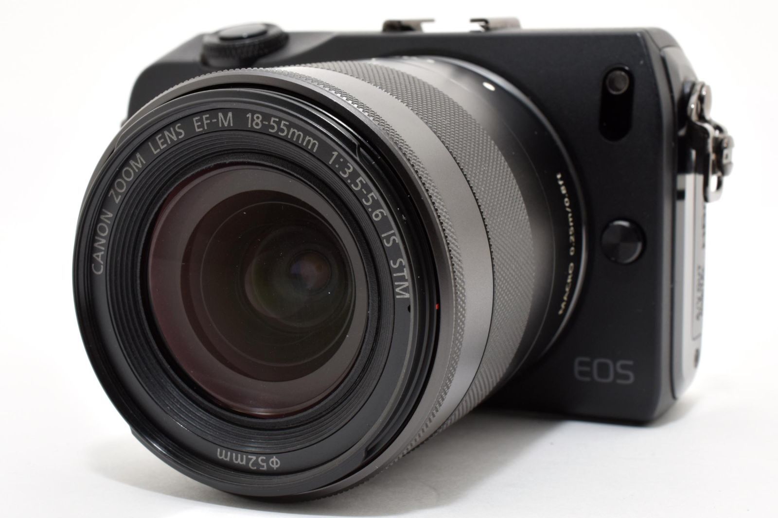 【超美品】Canon EOS M 1800万画素 18-55mm#2833313 ☆極上級☆キヤノン Canon EOS M ブラック EF-M 18-55mm レンズセット