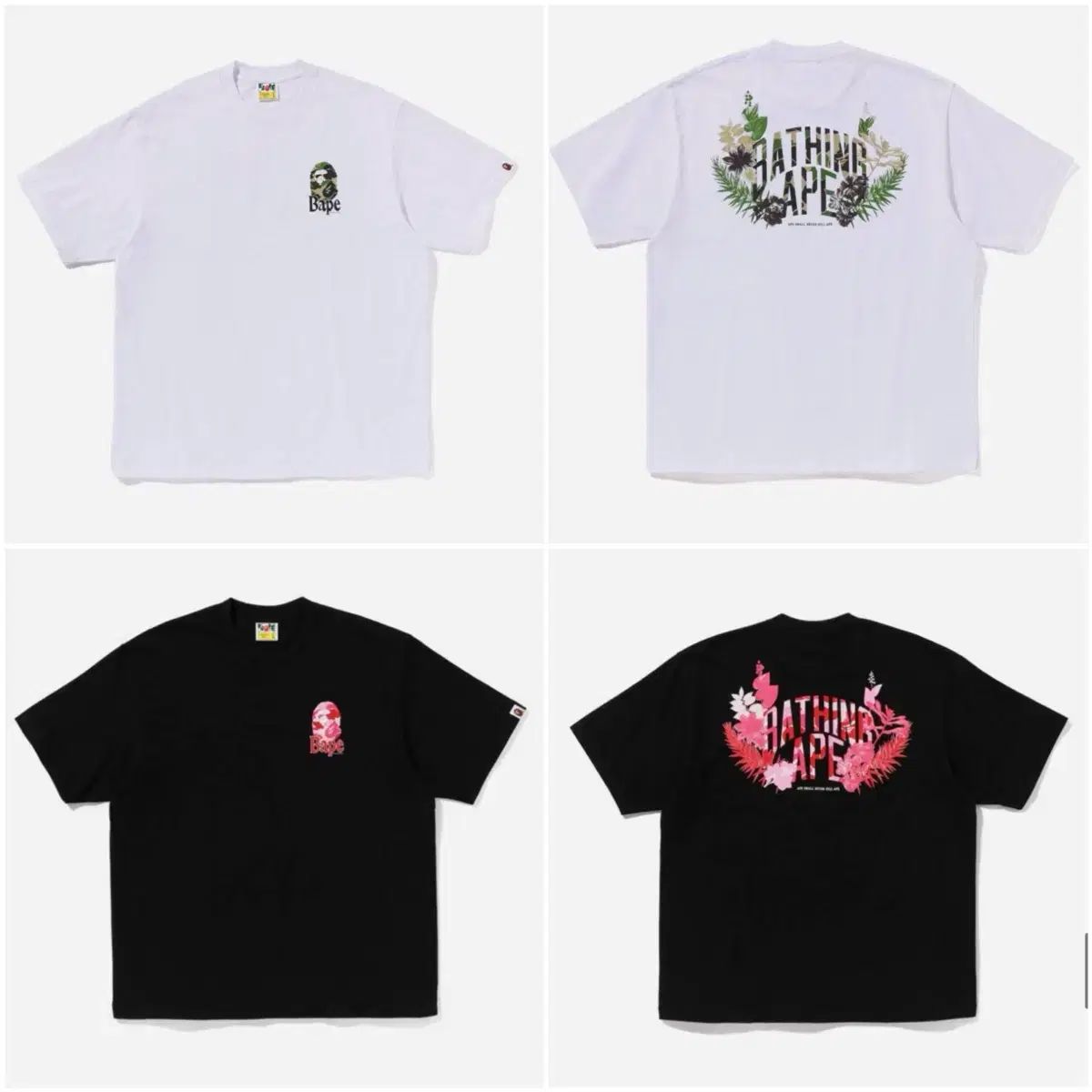 A BATHING APE アベイシングエイプ フローラ HEAD ヘッド リール フィット 半袖 XXL