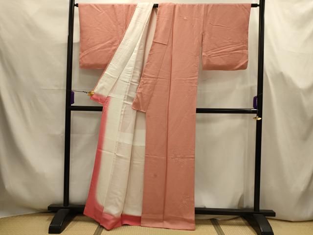 平和屋着物□中国三大刺繍 汕頭刺繍 スワトウ刺繍 無地絵羽訪問着 花車