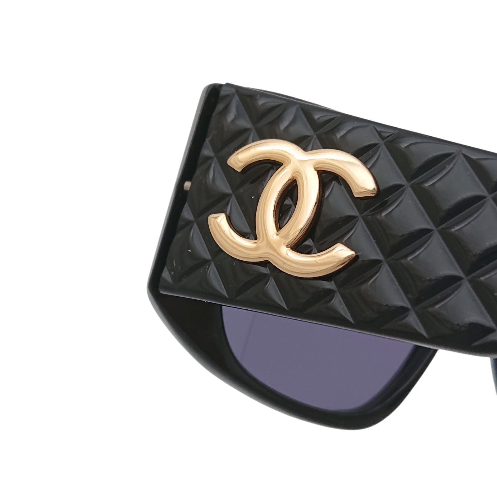 CHANEL シャネル ココマーク サングラス 94305 ブラック ゴールド金具