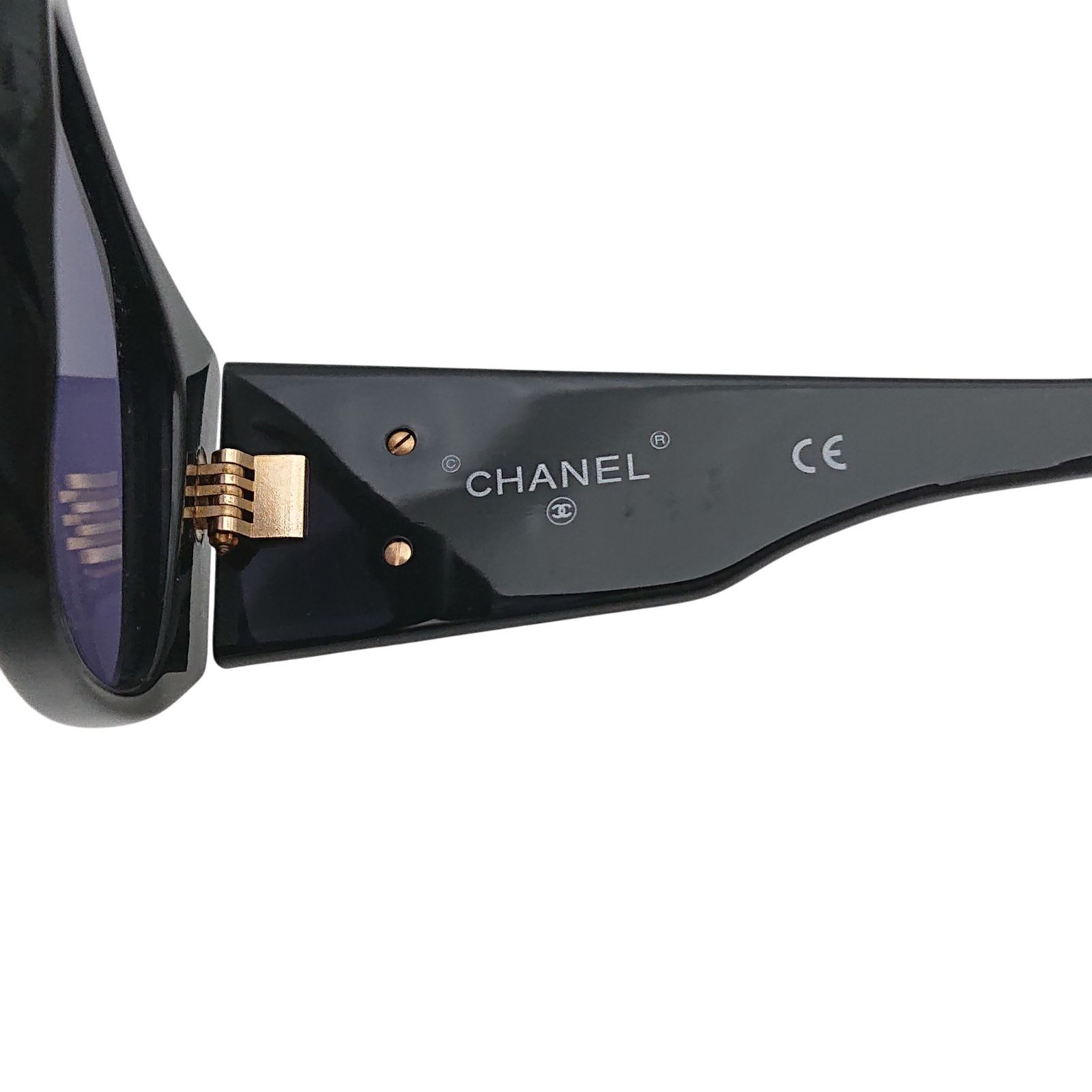 CHANEL シャネル ココマーク サングラス 94305 ブラック ゴールド金具