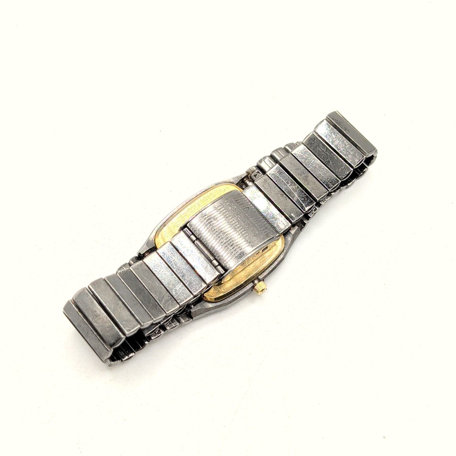 RADO Diastar 132.9504.3 Watch QZ Ladies Square Gold Black dial Y2K