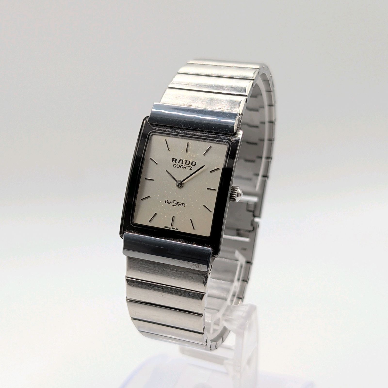 RADO Diastar 153.0520.3 Watch Quartz Ladies Square Silver dial Y2K
