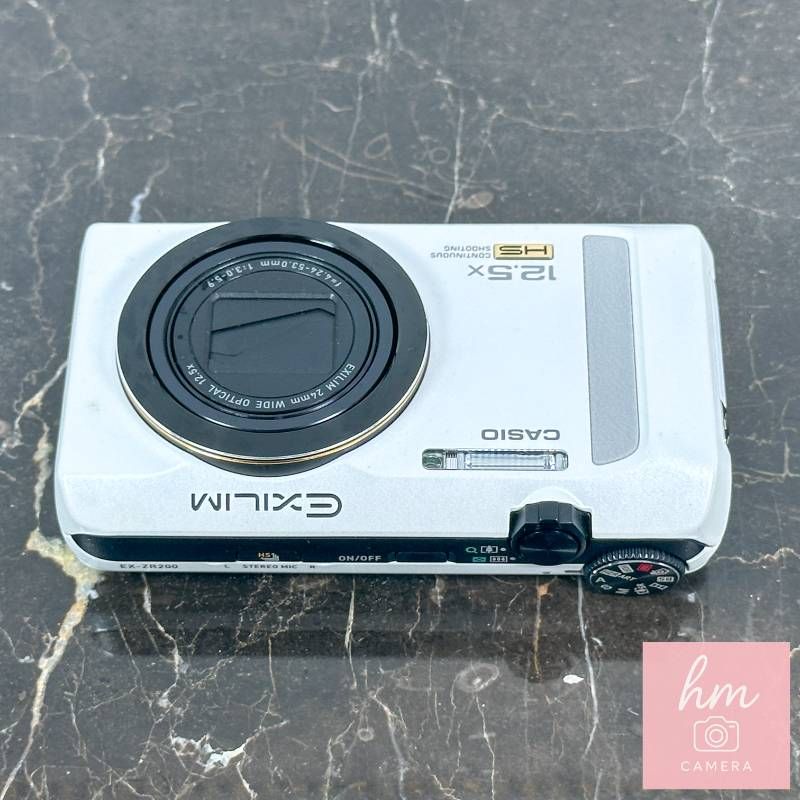 美品】CASIO HIGH SPEED EXILIM EX-ZR200 ホワイト 1610万画素 光学