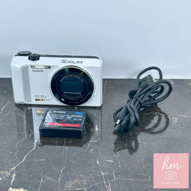 美品】CASIO HIGH SPEED EXILIM EX-ZR200 ホワイト 1610万画素 光学