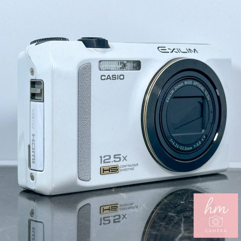 美品】CASIO HIGH SPEED EXILIM EX-ZR200 ホワイト 1610万画素 光学