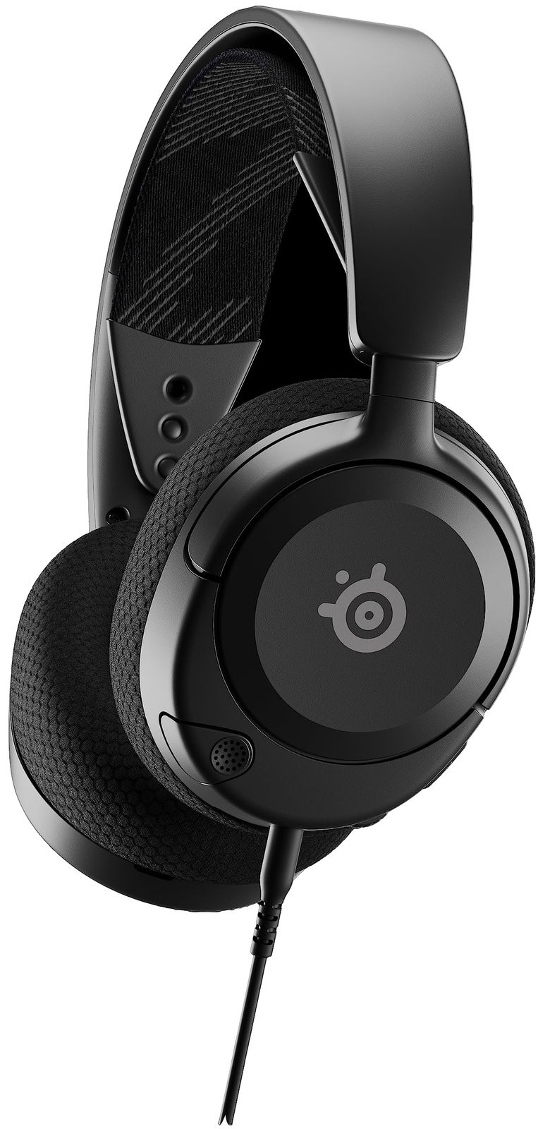 SteelSeries ゲーミングヘッドセット61606 ブラックH017-01 SteelSeries ゲーミングヘッドセット Arctis Nova 1 40mm 有線 PC PS5