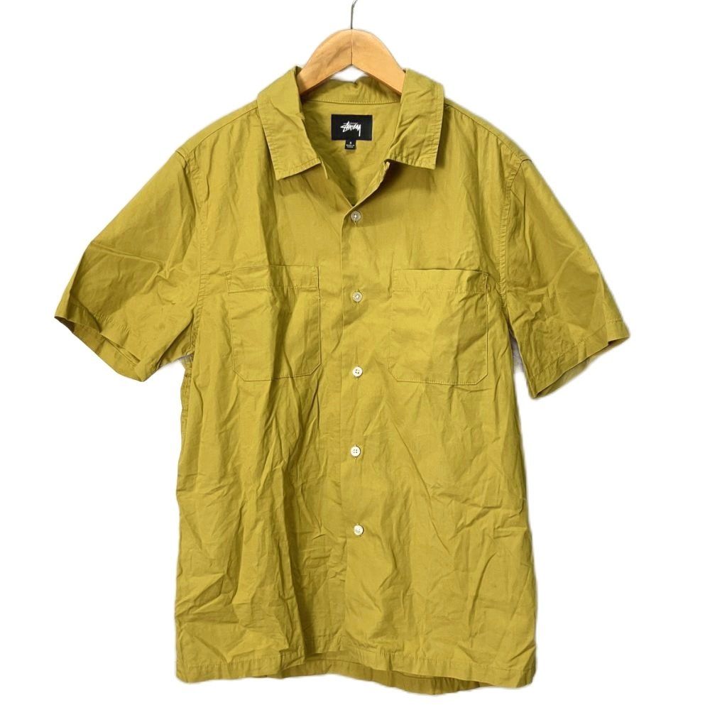 ステューシー STUSSY オープンカラーシャツ 開襟シャツ 半袖 S