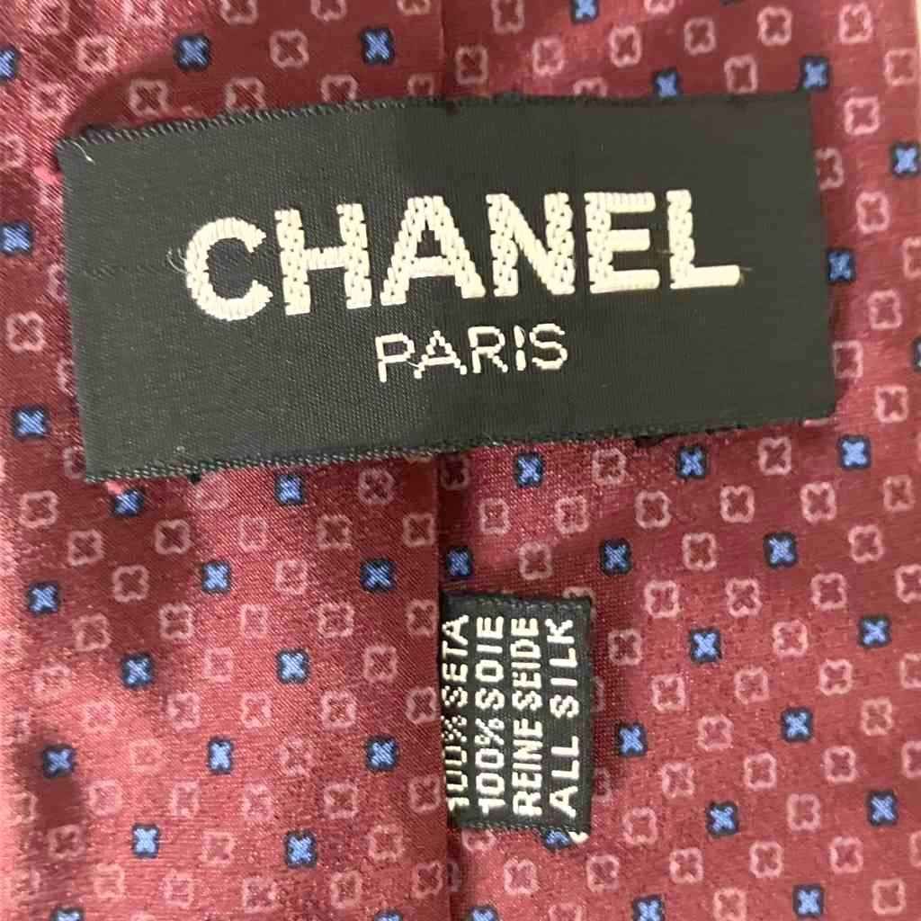シャネル ネクタイ CHANEL ココマーク シルク ビジネス 総柄 メンズ