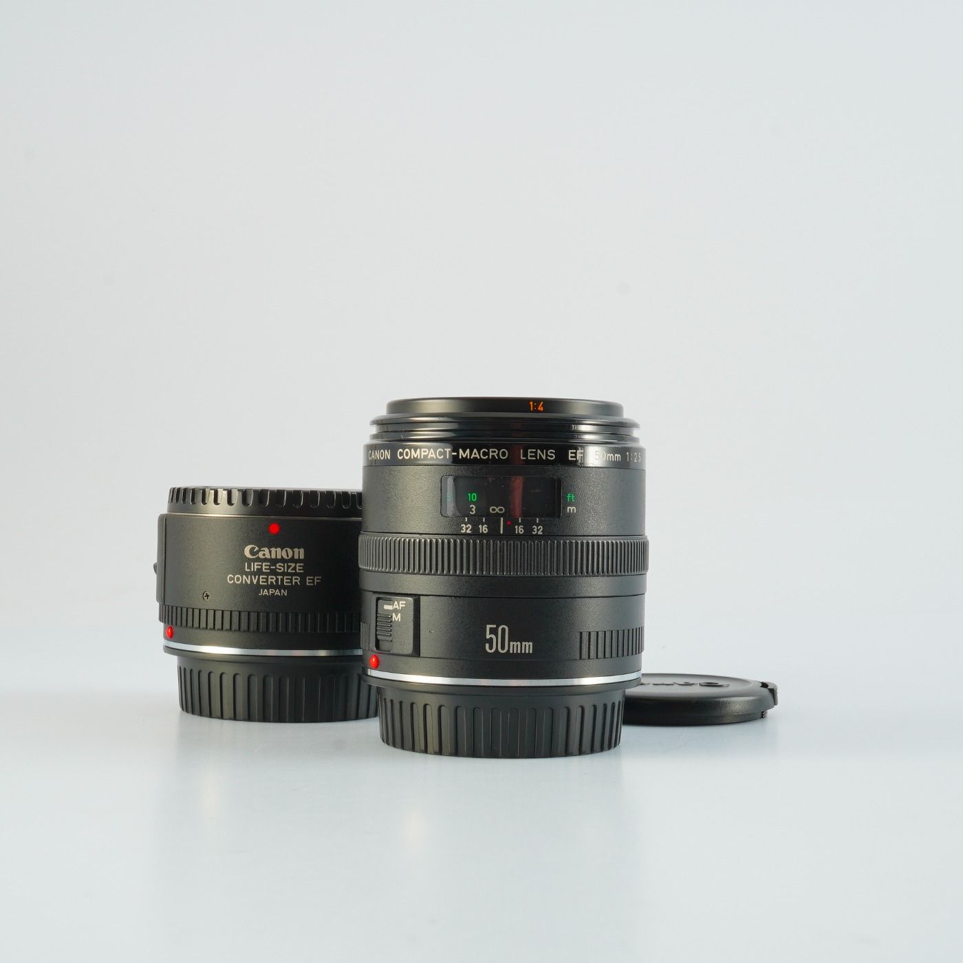 Canon キヤノン EF COMPACT-MACRO 50mm F/2.5 + Life Size Converter