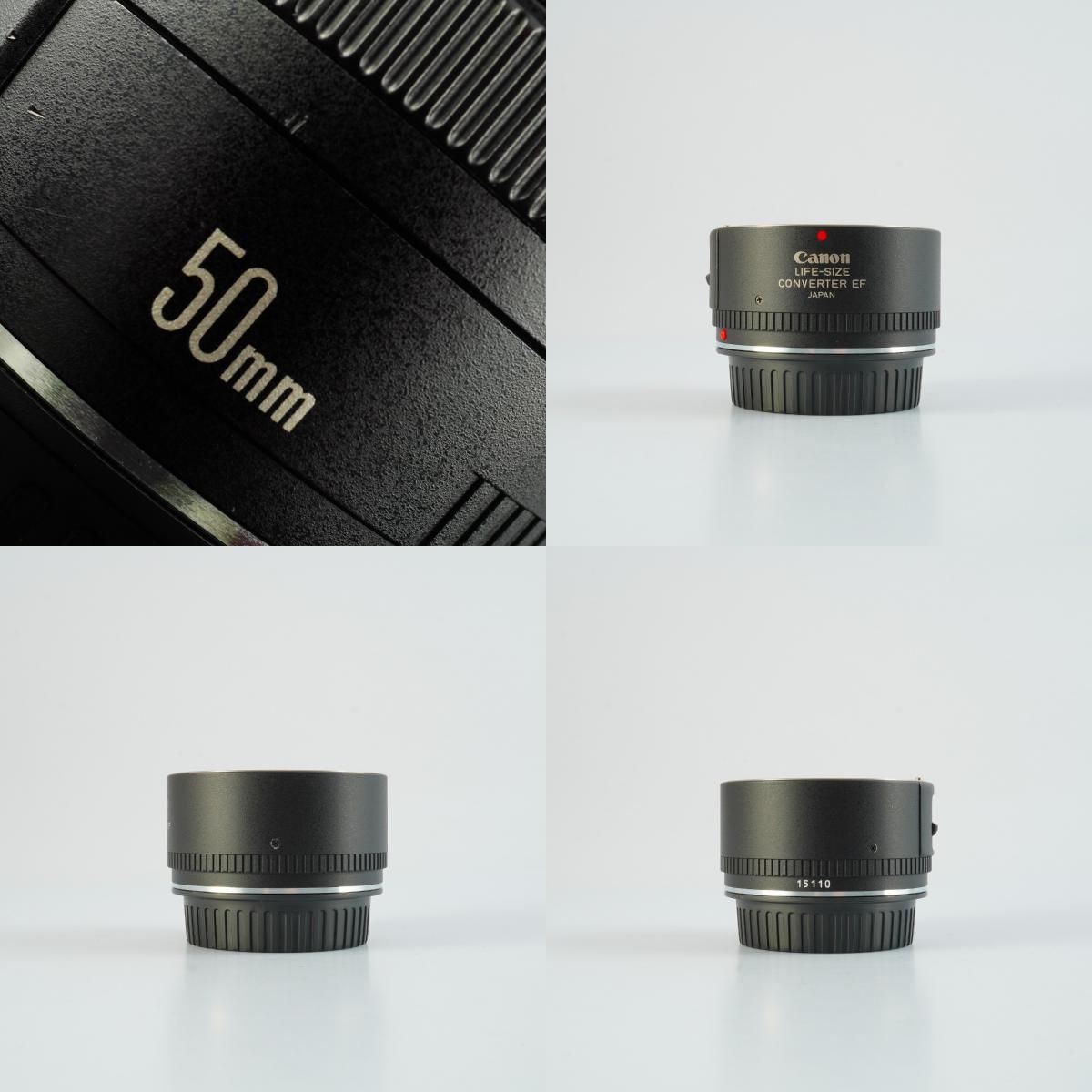 Canon EF 50mm COMPACT MACRO & コンバーター Canon キヤノン EF COMPACT-MACRO 50mm F/2.5 + Life Size Converter