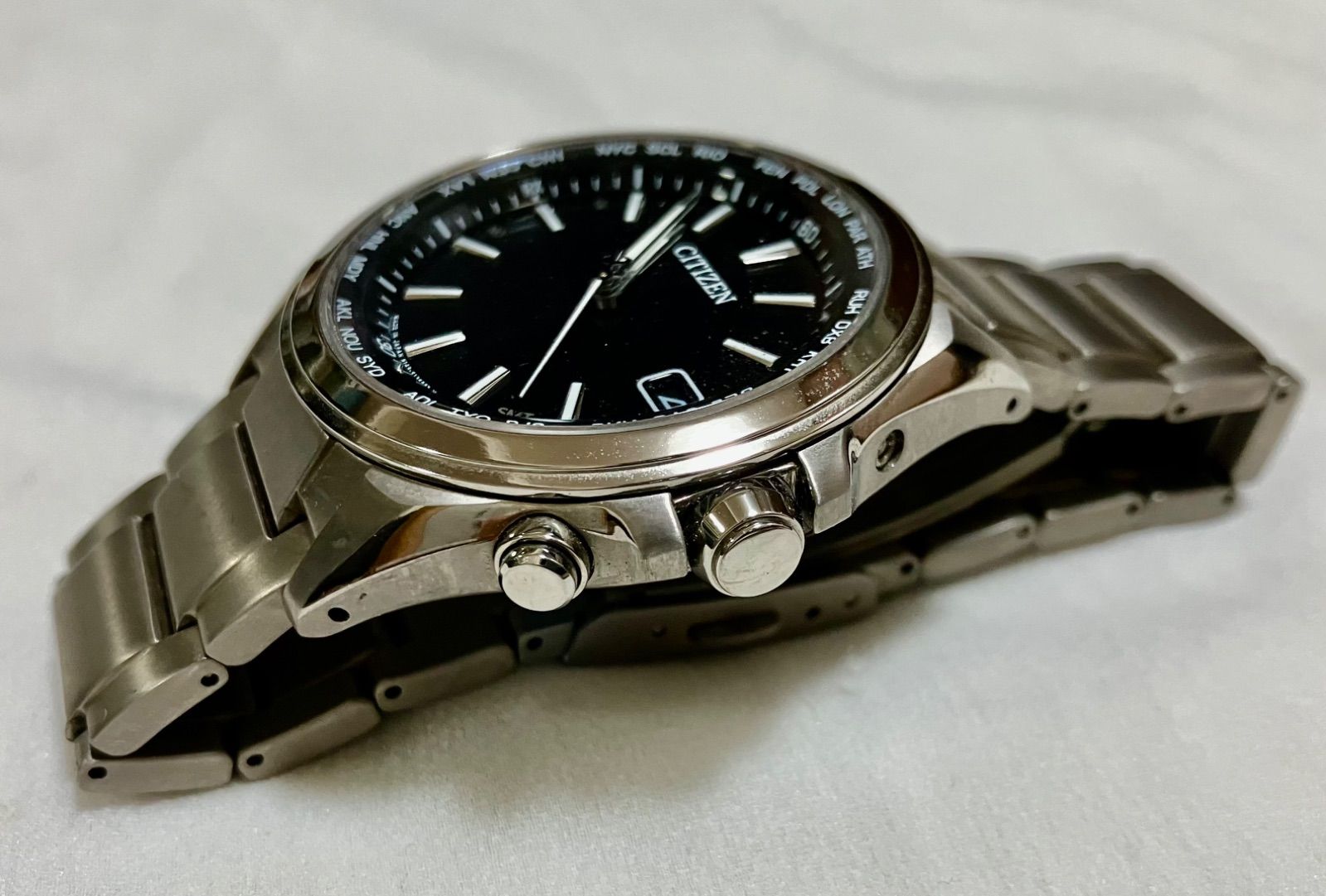 ☆稼動品☆シチズン アテッサ☆H149-S096073☆電波ソーラー☆チタン