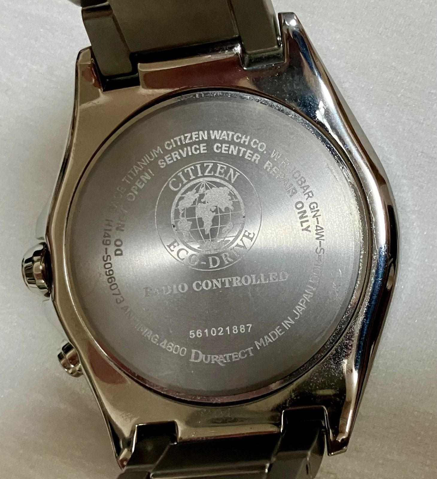 CITIZEN シチズン アテッサ電波ソーラー チタン H149 ☆稼動品☆シチズン アテッサ☆H149-S096073☆電波ソーラー☆チタン