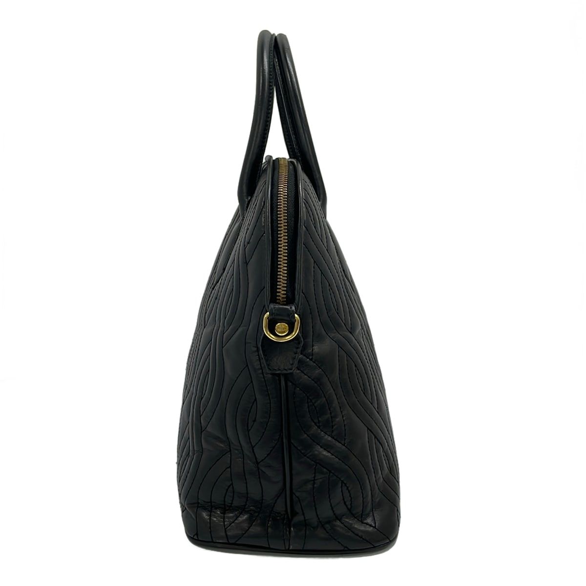 FENDI(フェンディ) ハンドバッグ美品 14092 黒 レザー - メルカリ
