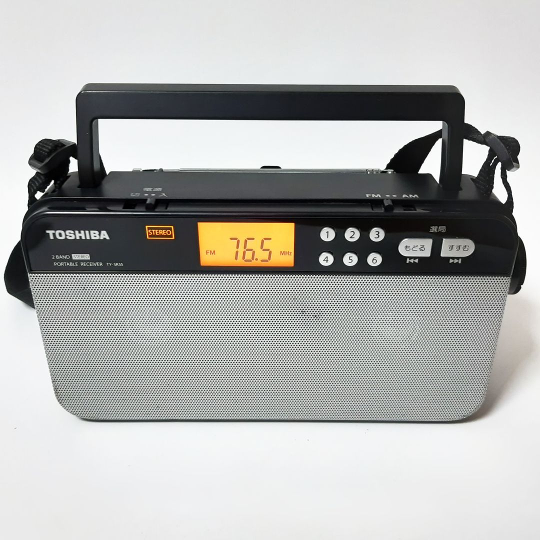 東芝 TOSHIBA ポータブルラジオ TY-SR55 FM/AM ステレオ 動作品 - メルカリ