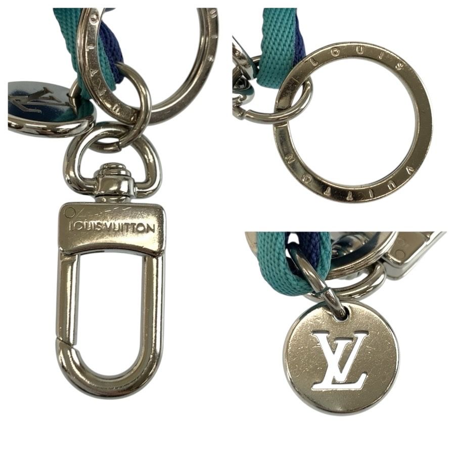 美品 LOUIS VUITTON ルイヴィトン ダミエ プレイ ブルー シルバー金具