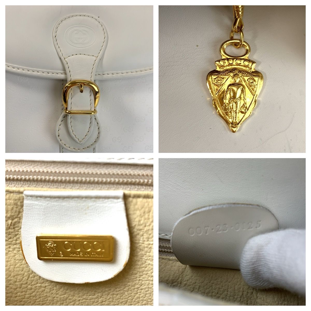 GUCCI グッチ インターロッキング マイクロGG ホワイト GGスプリーム