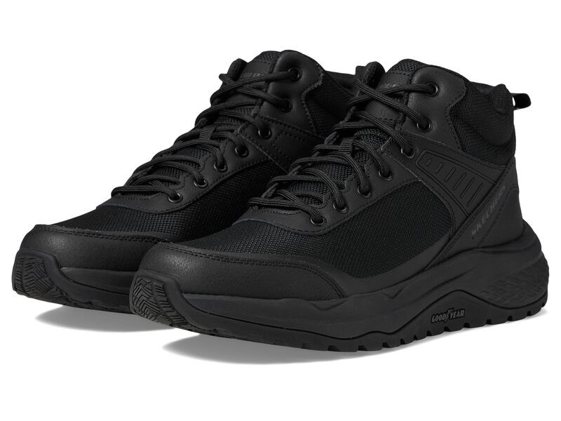スケッチャーズ メンズ シューズ スニーカー SKECHERS Work Street Treader Scorron Black ブラック