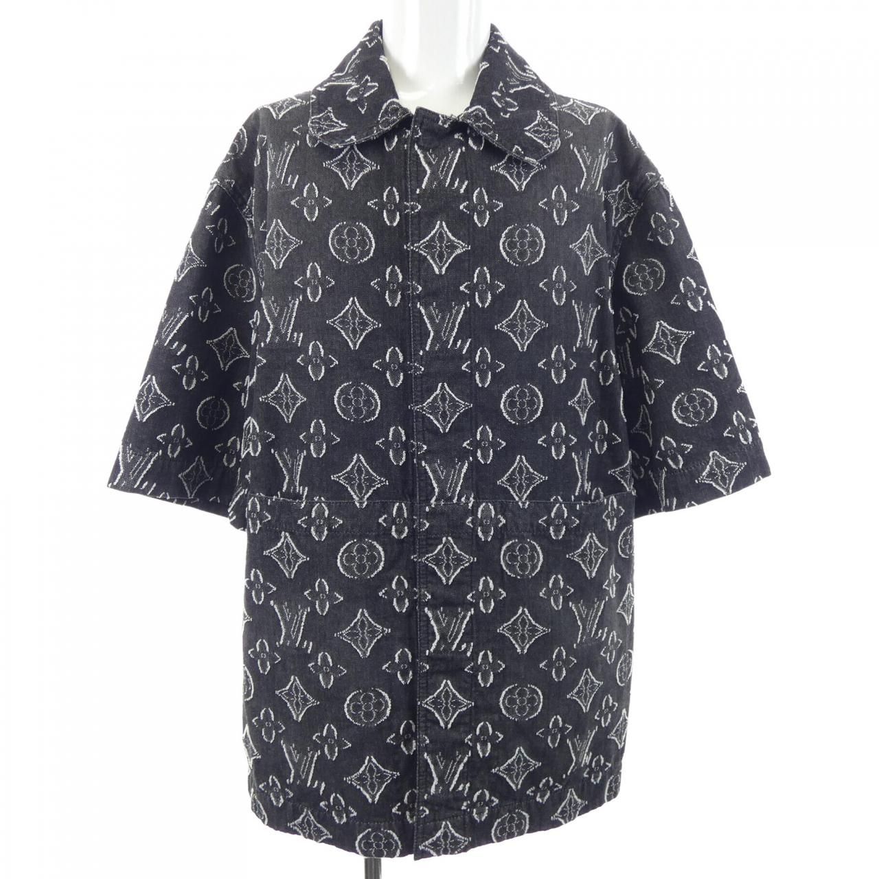 ルイヴィトン LOUIS VUITTON モノグラムショートスリーブシャンブレーシャツ HPS73WARS S／Sシャツ