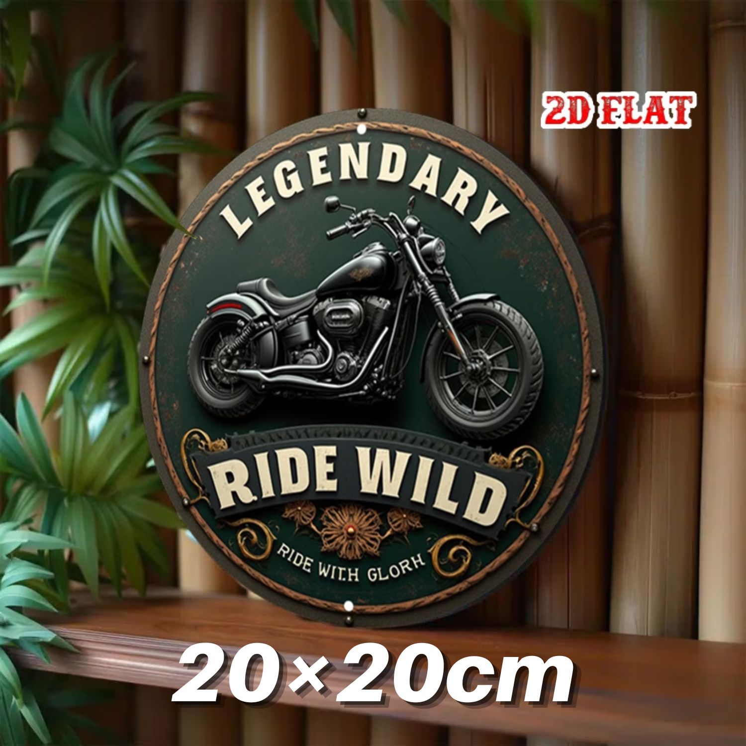 ブリキ看板 バイク ガレージ アメリカン雑貨 壁掛け インテリア 20cm 新品・未使用》アメリカン雑貨 サインプレート ブリキ看板 壁掛け 海外