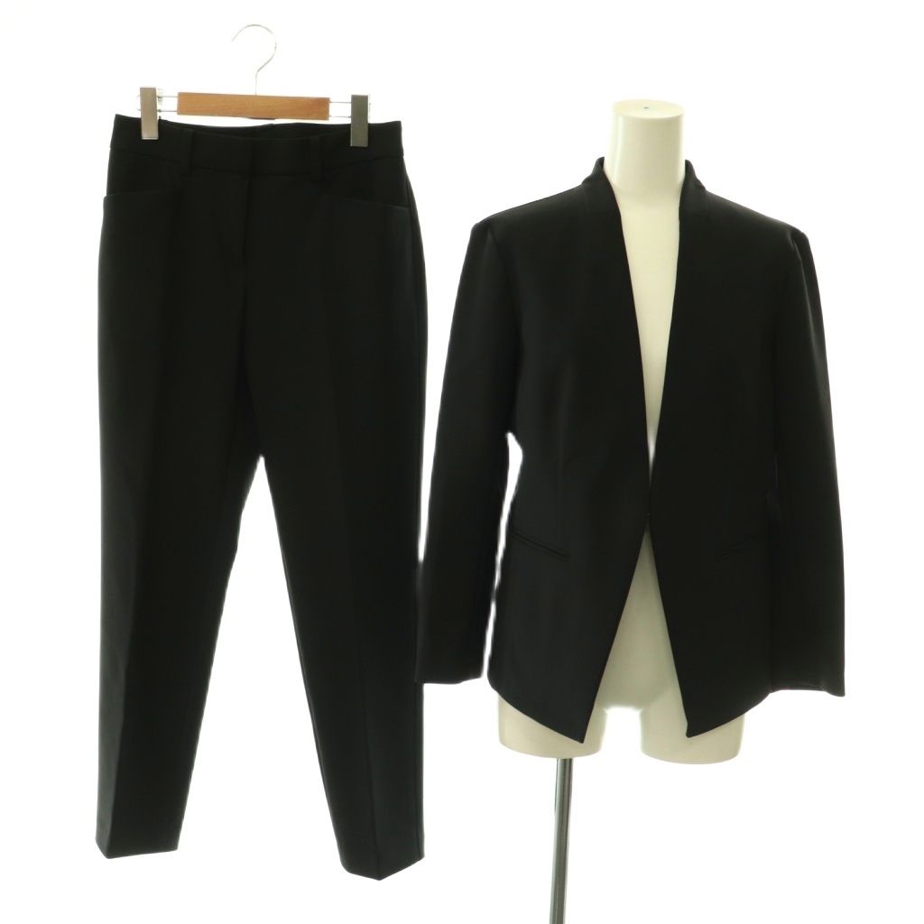 theory luxe スーツ ジャケット パンツ セットアップ 上下 36 黒 レディース theory luxe スーツ ジャケット パンツ セットアップ 上下