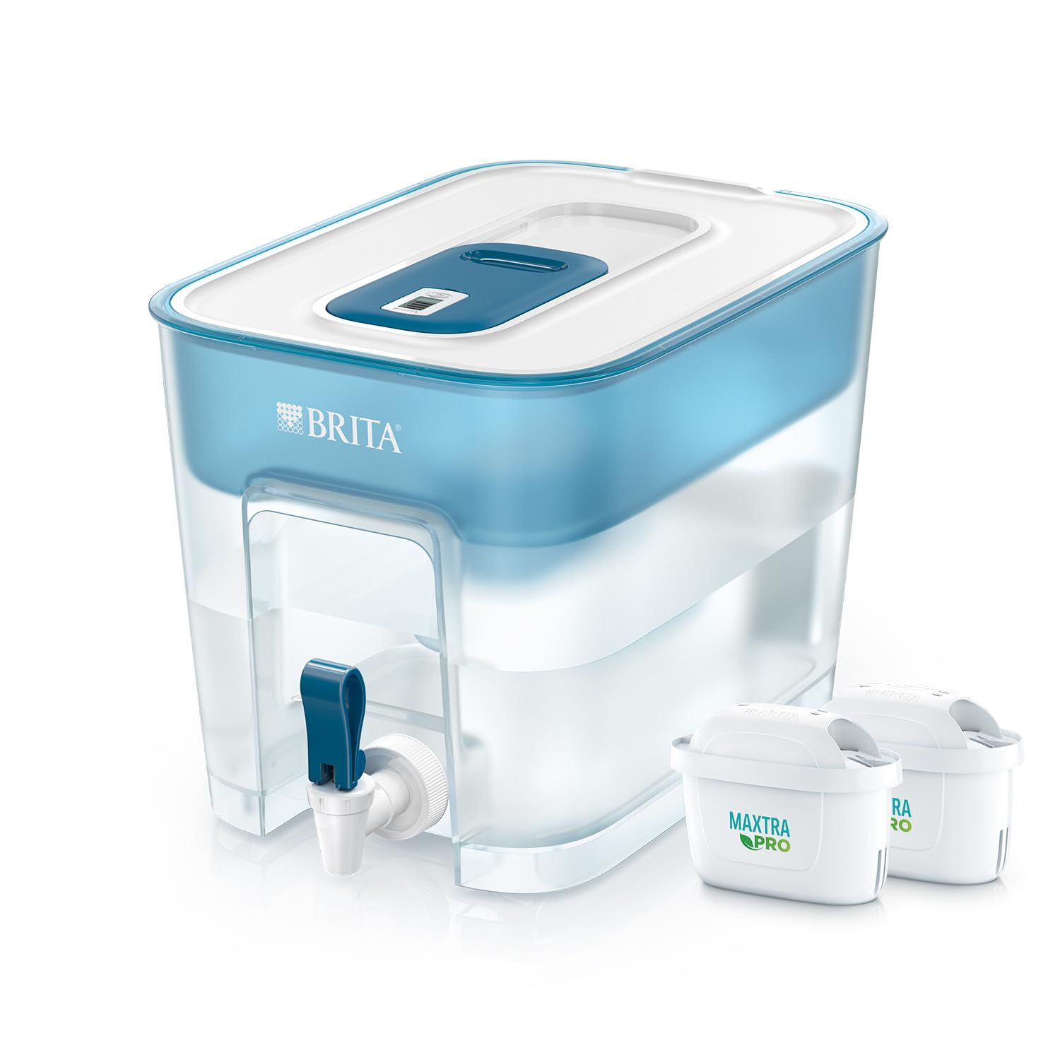 N◆ブリタ 浄水器 タンク型 PFOS/PFOA除去試験済 ろ過水容量:4.85L(全容量:8.2L)【日本正規品】フロー マクストラプロ ピュアパフォーマンス カートリッジ 2個付