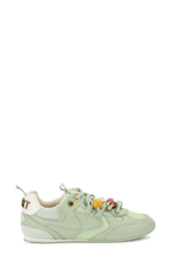 カートジェイガーロンドン レディース シューズ スニーカー Kurt Geiger London Kurt Bead Slim Runner Sneaker Light Pastel Green グリ