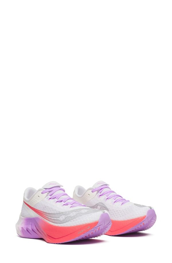 サッカニー レディース シューズ スニーカー Saucony Endorphin Pro 4 Racing Shoe White Crocus ホワイト