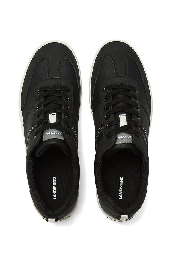 ランズエンド メンズ シューズ スニーカー Lands End Tribeca Low Top Sneakers Black ブラック