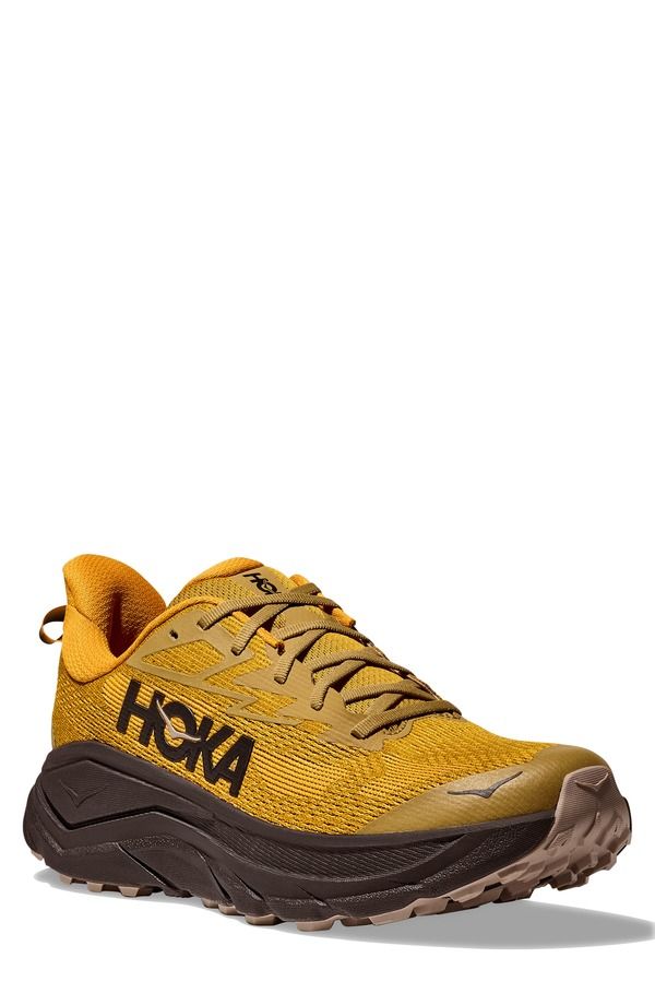 ホカオネオネ メンズ シューズ スニーカー HOKA Challenger 8 Trail Running Shoe Mustard Seed Black ブラック