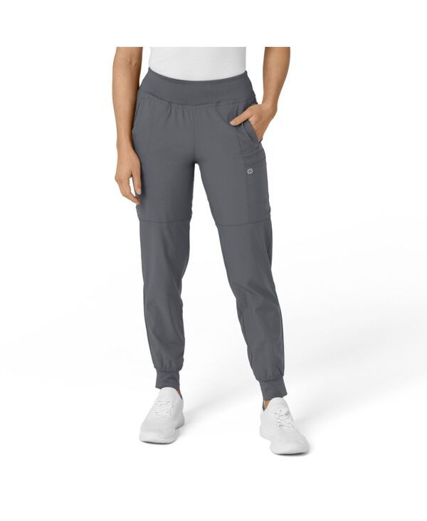 ウィンク レディース ボトムス カジュアルパンツ プラスサイズ Wink Plusize W123 Comfort Waist Cargo Jogger Scrub Pant Pewter ピューター