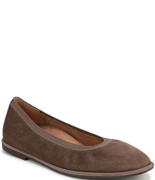 バイオニック レディース シューズ パンプスエード Vionicaroll 20 Suede Classic Skimmer Flats Driftwood