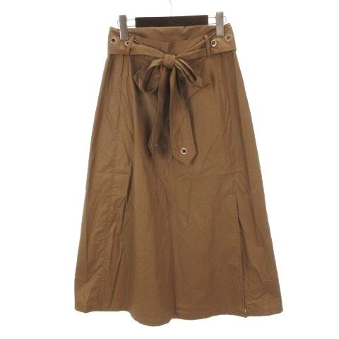 Sマックスマーラ 'S Max Mara バックリボン フレア スカート ブラウン