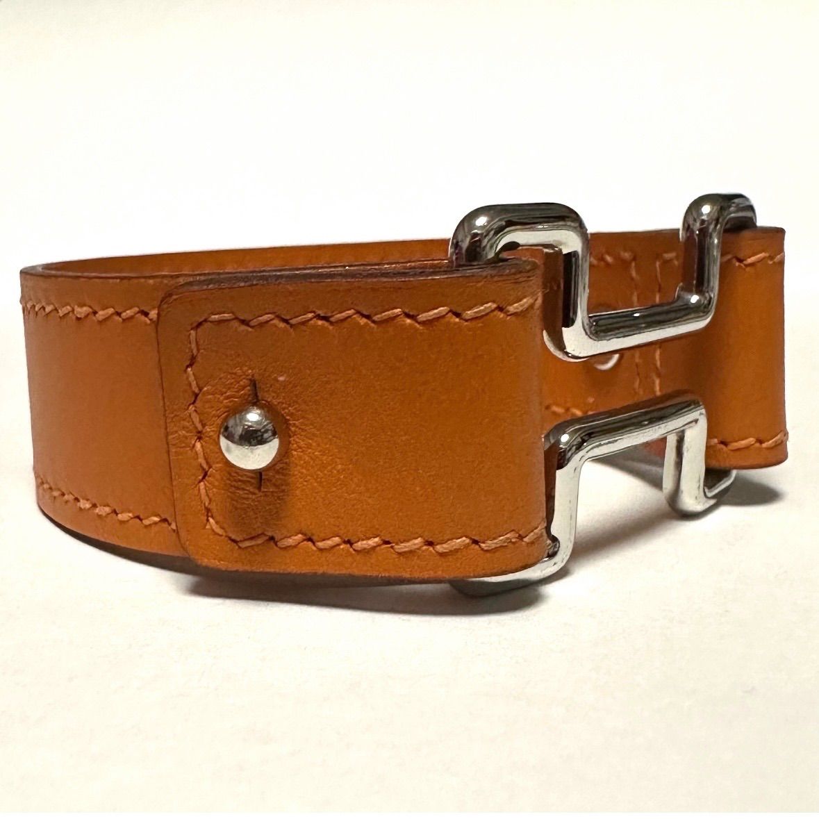 エルメス HERMES ブレスレット バングルナイト Hブレスレット Hロゴ