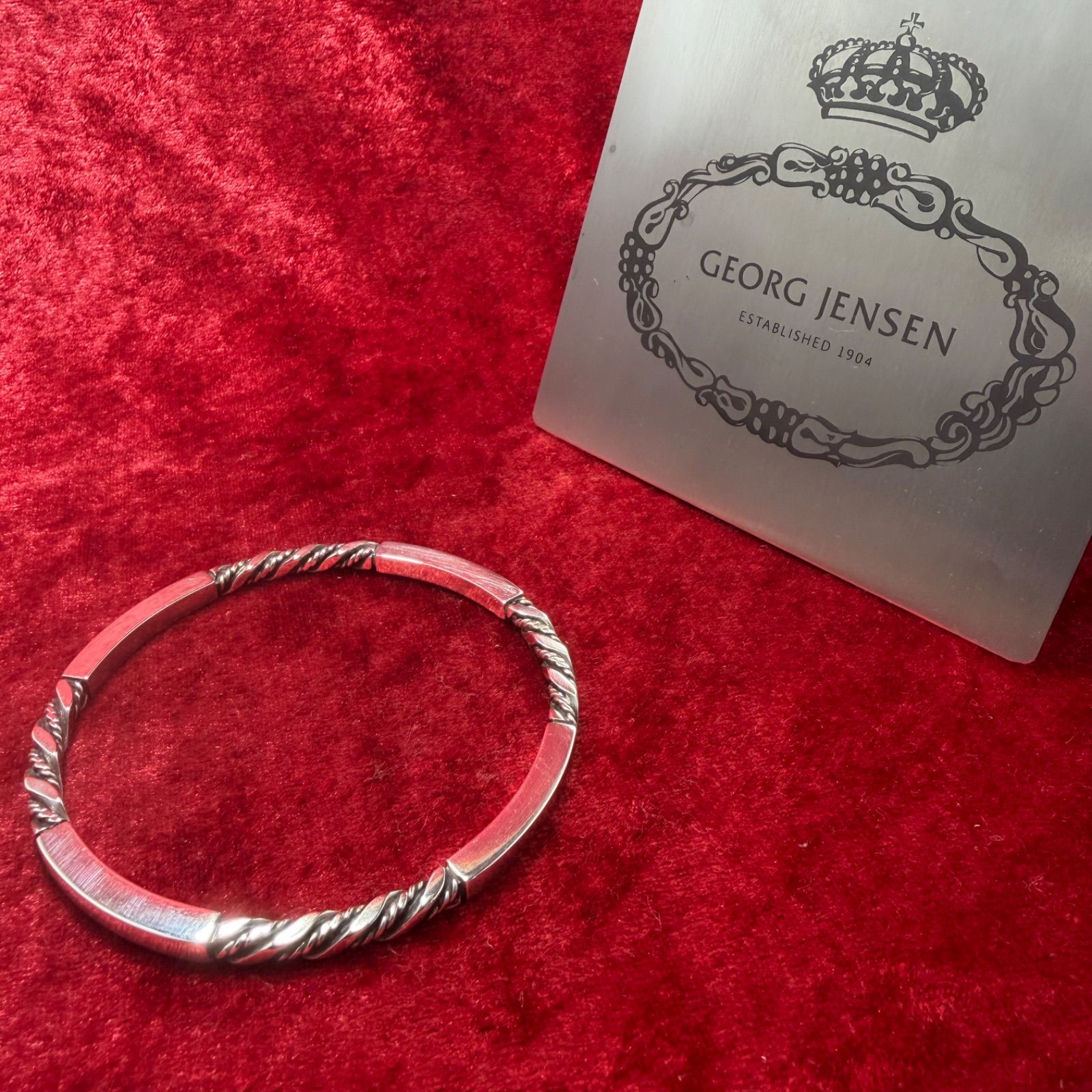 ジョージジェンセン バングル 17C SV925 デンマーク製 ヴィンテージ 美品 バングル ♯17c ジョージジェンセン/GEORG JENSEN - メルカリ