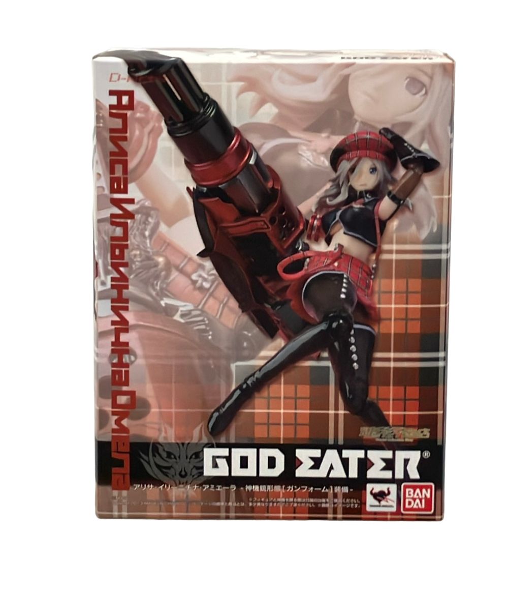 美品 バンダイ GOD EATER D-Arts アリサ・イリーニチナ・アミエーラ 神機銃形態（ガンフォーム）装備 フィギュア