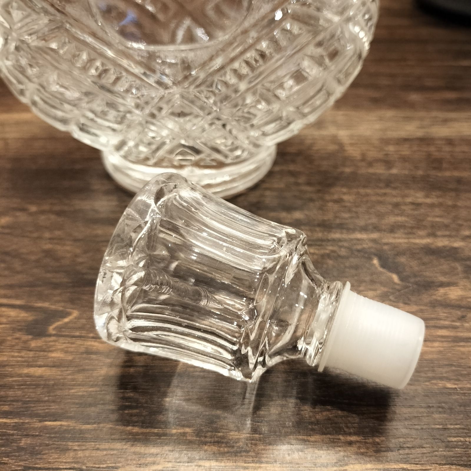 傷あり・おまけ付】dunhill ダンヒル クリスタルデキャンタ ＆ 丸型