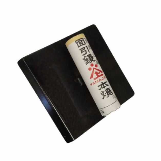 【送料無料】山上　別作　本焼道路面引鏝　巾広　150mm×無面（角）×135°　145mm巾・垂15mm　左官鏝　本職 コード:38989