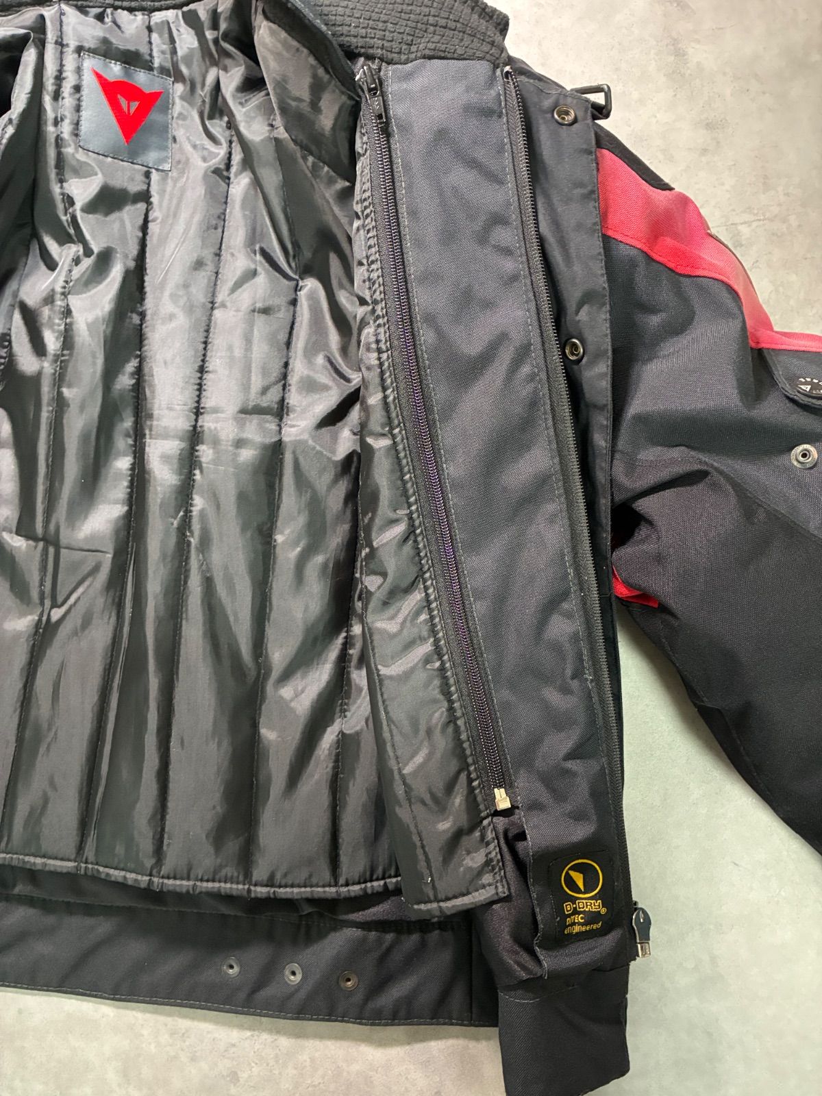 ダイネーゼ DAINESE バイクジャケット プロテクター付 D-DRY 黒赤