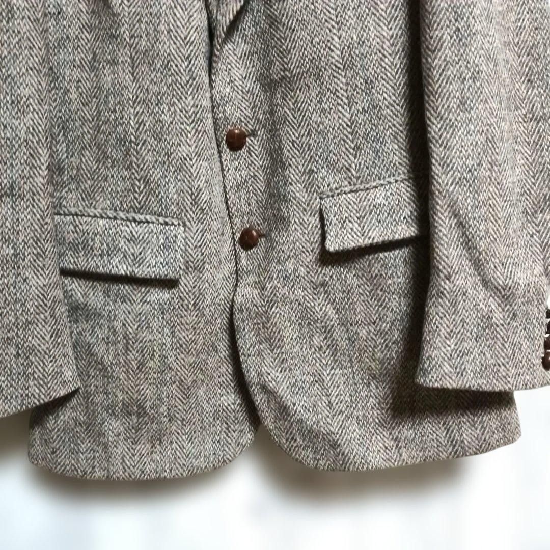 Harris Tweed ハリスツイード テーラードジャケット 英国生地 古着