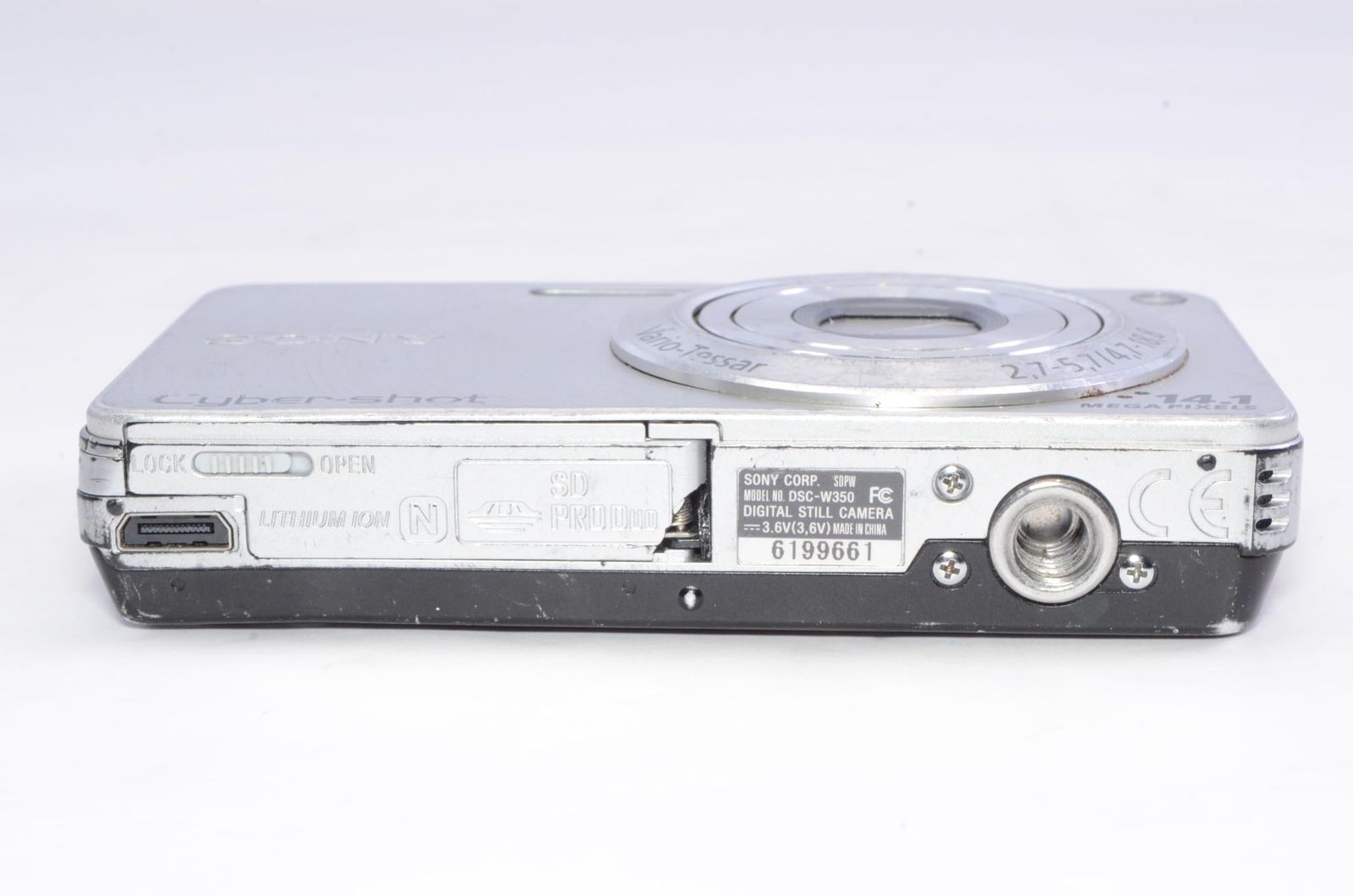 SONY デジタルカメラ Cybershot W350 シルバー DSC-W350/S - メルカリ