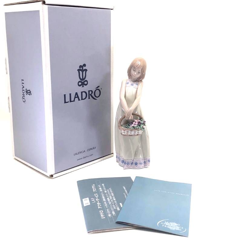 美品・箱付き】LLADRO リヤドロ／お花の宝物／5605／陶器／マルチ