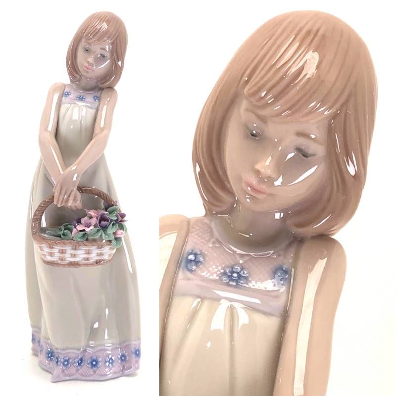 美品・箱付き】LLADRO リヤドロ／お花の宝物／5605／陶器／マルチ