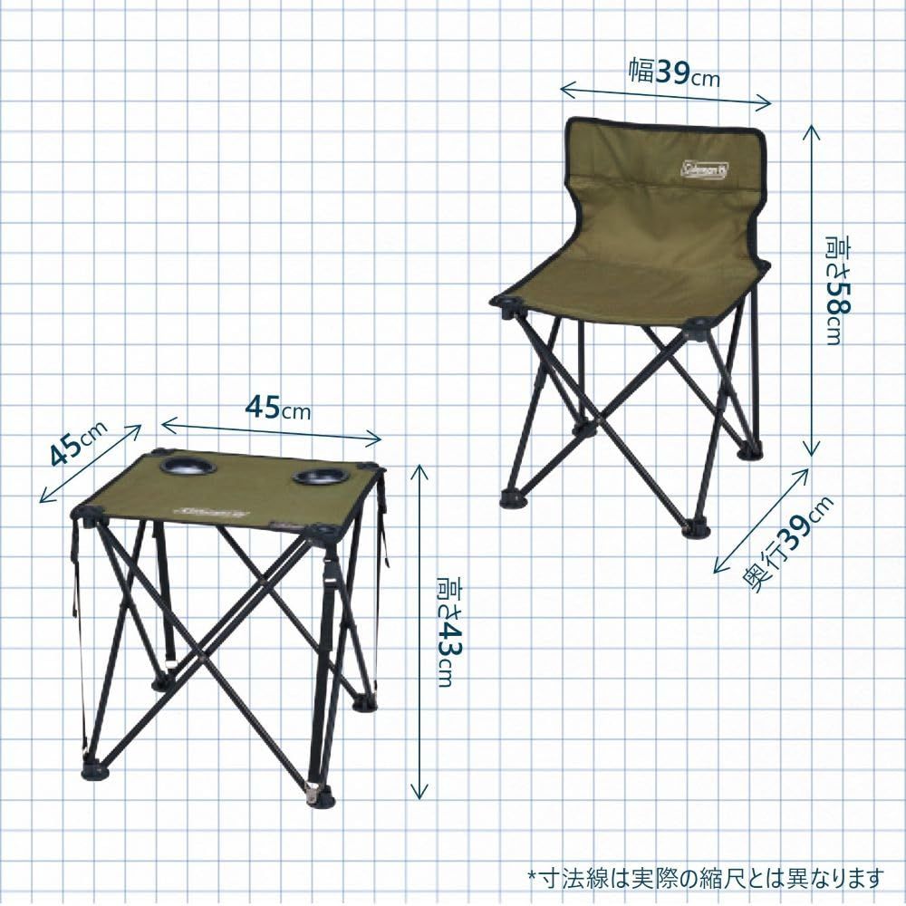 【超メルカリ市割引】コールマン　アウトドアテーブルチェアセット Coleman(コールマン) コンパクトチェアテーブルセット アウトドア